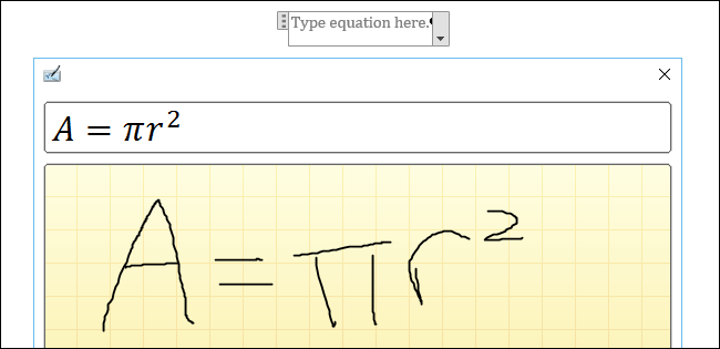 How to Use the Ink Equation Feature in Office 2016 to Write Equations